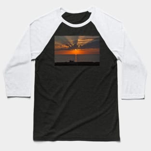 Carlsbad Pacific Ocean Sunset Baseball T-Shirt